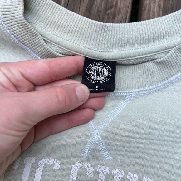 Light Green Pacific Sunwear Oversized Crewneck - Picture 4 of 4